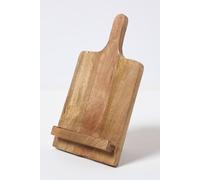 Wooden Cookbook Holder Tablet Stand Mango Wood Recipe Book Display Stand 36cm