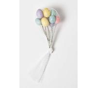 Homescapes Handmade Easter Egg Stems - Set Of 11 Multi One Size