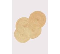 Homescapes Gold Handwoven Round Placemats Set Of 4