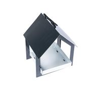 Homescapes Hanging Black Metal Bird Table With Chain Black