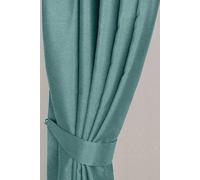 Homescapes Herringbone Curtain Tie Back Pair in Bright Blue Homescapes Bright Blue