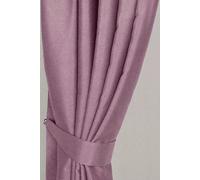 Homescapes Herringbone Curtain Tie Back Pair in Bright Pink Homescapes Bright Pink
