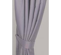 Homescapes Herringbone Curtain Tie Back Pair In Grey Grey