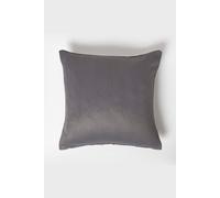 Homescapes Herringbone Cushion Cover in Dark Grey | Size: 45 cm x 45 cm Homescapes Dark Grey 45 cm x 45 cm