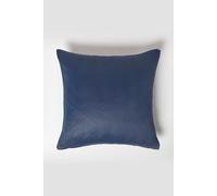 Homescapes Herringbone Cushion Cover in Navy | Size: 45 cm x 45 cm Homescapes Navy 45 cm x 45 cm