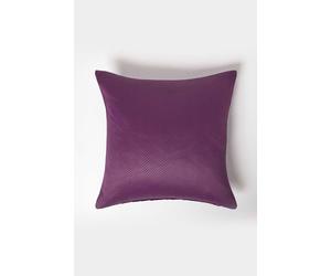 Homescapes Herringbone Cushion Cover In Purple Purple