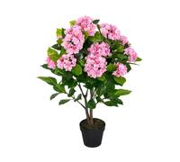 Homescapes Artificial Cream Hydrangea in Black Pot, 85 cm - Natural