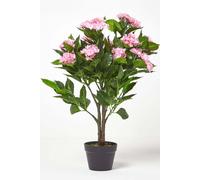 Homescapes Artificial Pink Hydrangea in Pot, 85 cm - Pink