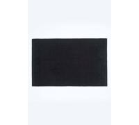 Homescapes Imperial Plain Cotton Bath Mat In Black Black One Size