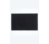 Imperial Plain Cotton Bath Mat Homescapes Black One Size