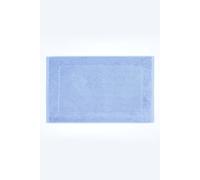 Imperial Plain Cotton Bath Mat Homescapes Blue One Size