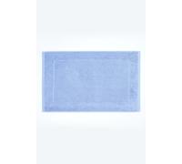 Homescapes Imperial Plain Cotton Bath Mat in Blue Homescapes Blue