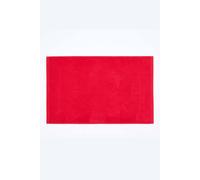 Imperial Plain Cotton Bath Mat Homescapes Red One Size