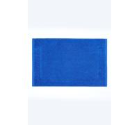 Homescapes Imperial Plain Cotton Bath Mat In Royal Royal One Size