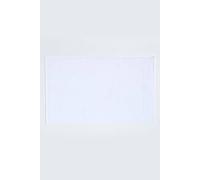 Homescapes Imperial Plain Cotton Bath Mat In White White One Size