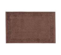 Homescapes Imperial Plain Cotton Chocolate Bath Mat
