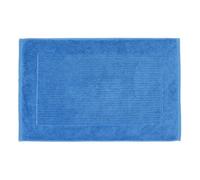 Homescapes Imperial Plain Cotton Cobalt Blue Bath Mat