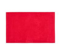 Homescapes Imperial Plain Cotton Red Bath Mat