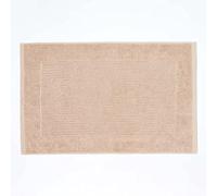 HOMESCAPES Imperial Plain Stone Beige Bath Mat 50 x 80 cm - Super Soft Bathroom Mat - 100% Turkish Cotton Shower Mat