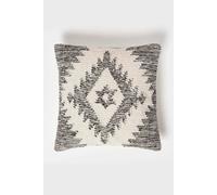 Homescapes Karu Handwoven Geometric Grey Kilim Cushion Grey