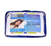 HOMESCAPES - Kids Pillow 40 x 60 cm - Super Microfibre Filling - Washable at Home - Anti Allergen