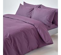 HOMESCAPES Grape Purple Pure Egyptian Cotton Duvet Cover Set King Size 200 TC 400 Thread Count Equivalent 2 Pillowcases Included Quilt Cover Bedding Set