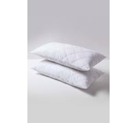 Homescapes King Size Quilted Pillow Protector, Pack Of 2
