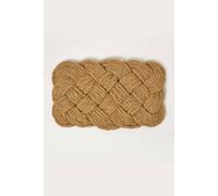 Homescapes Knotted Coir Doormat 75 X 45 Cm In Brown Brown 45cm x 75cm