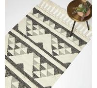Kota Black & Grey Kilim Wool Rug