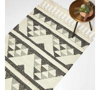 Kota Black & Grey Kilim Wool Rug
