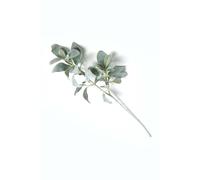 HOMESCAPES Artificial Lambs Ear Spray 70 cm Faux Foliage Single Stem Leaves for Bouquet or Floral Arrangement