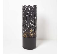 Homescapes Large Fire Drum with Laser Cut Design, 1.2m Tall