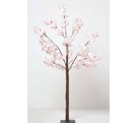 Homescapes Large Pink Artificial Blossom Tree With Metal Base, 1.4M Tall In Light Pink Light Pink One Size