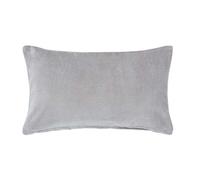 Homescapes Light Grey Velvet Rectangular Cushion Cover, 30 X 50 Cm