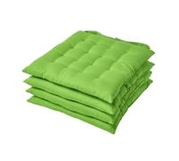 Solid Cotton Seat Pad with Button Straps - Lime / 20cm