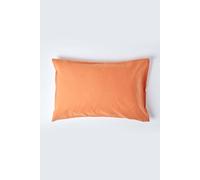 Homescapes Linen Housewife Pillowcase, King In Burnt Orange Burnt Orange One Size