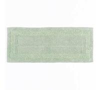 HOMESCAPES Long Bath Mat, Runner, Luxury 1600gsm Extra Soft 100% Cotton, Reversible Bathroom Mats Non-Slip, Washable, Super Absorbent, Quick-Dry, Sage Green Large Bathroom Rug, 40 x 100 cm