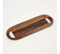 Homescapes Long Mango Wood Serving Tray & Board