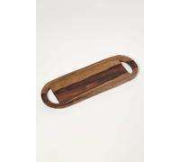 Homescapes Long Mango Wood Serving Tray & Board