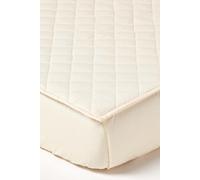 Homescapes Organic 300 Tc Luxury Quilted Deep Fitted Double Mattress Protector