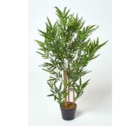 Homescapes Green 3ft Bamboo Tree Artificial Plant with Pot, 95 cm - Green