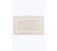 HOMESCAPES Bath Mat, Luxury 1600gsm Extra Soft 100% Cotton, Reversible Bathroom Mats Non-Slip, Washable, Super Absorbent, Quick-Dry, Cream Bathroom Rug, 50 x 80 cm
