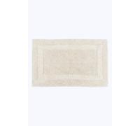 (Cream, Bath Mat) Luxury Reversible Cotton Bath Mat