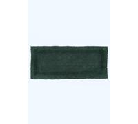 HOMESCAPES Long Bath Mat, Runner, Luxury 1600gsm Extra Soft 100% Cotton, Reversible Bathroom Mats Non-Slip, Washable, Super Absorbent, Quick-Dry, Forest Green Large Bathroom Rug, 40 x 100 cm