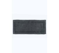 Homescapes Luxury Bath Mat Runner Reversible 1600Gsm 100% Cotton, 40 X 100Cm Long In Grey Grey
