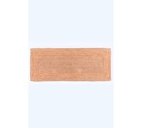 HOMESCAPES Long Bath Mat, Runner, Luxury 1600gsm Extra Soft 100% Cotton, Reversible Bathroom Mats Non-Slip, Washable, Super Absorbent, Quick-Dry, Peach Large Bathroom Rug, 40 x 100 cm