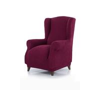 Homescapes Luxury 'clare' Winged Armchair Cover Slipcover Protector In Purple Purple One Size