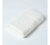 HOMESCAPES Luxury Cream Soft 100% Supima Cotton Bath Towel Zero Twist Super Absorbent & Fluffy 550 GSM Thick Plain Large Towel