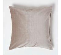 Luxury Velvet Cushion Cover Homescapes Light Beige 45cm x 45cm