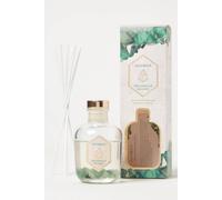 Homescapes Luxury Crystal Reed Diffuser Home Fragrance With Natural Crystals In Green Green